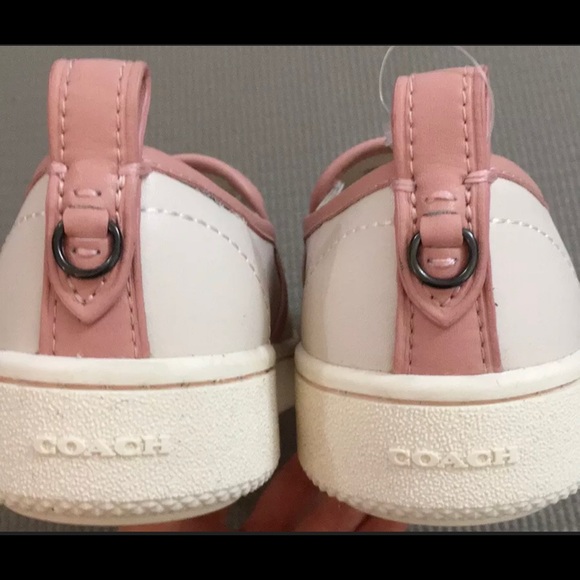 Coach Genuine Leather Petal Trim Cream Slip On - Picture 4 of 6